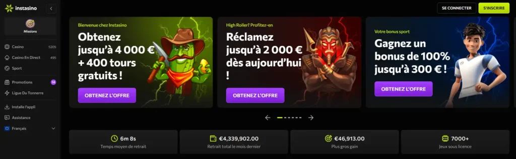 Instasino avis